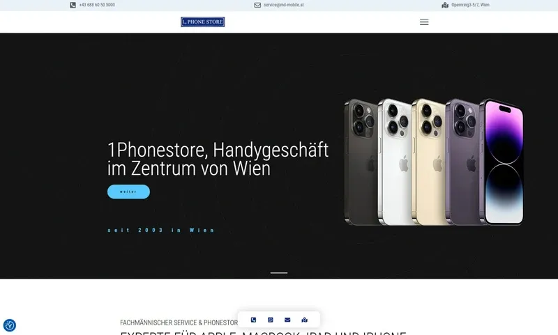 Website von 1Phonestore