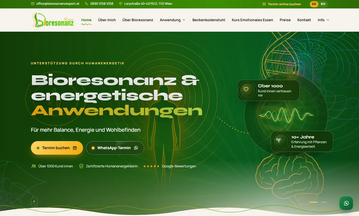 Website von Bioresonanz Rox