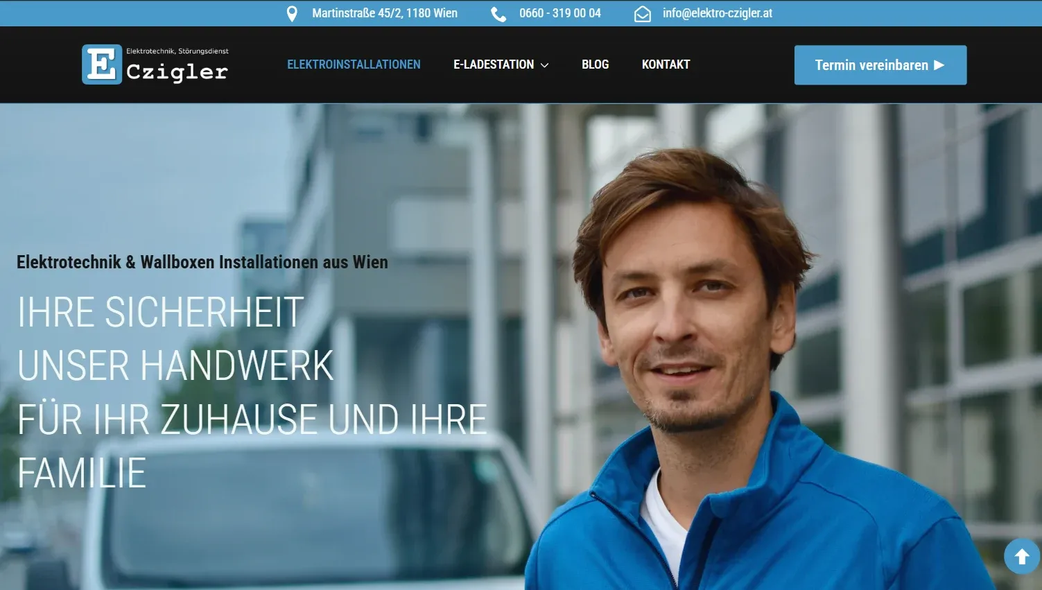 Website von Elektro Czigler