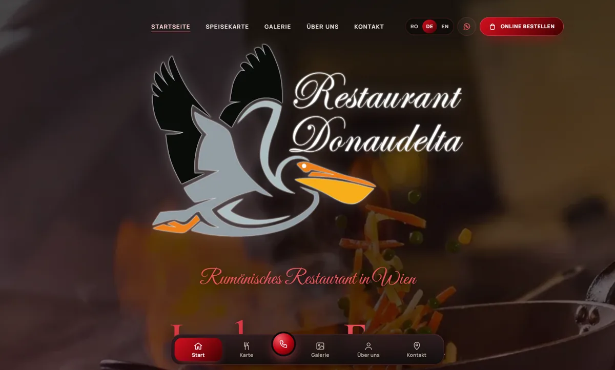 Website von Donau Delta