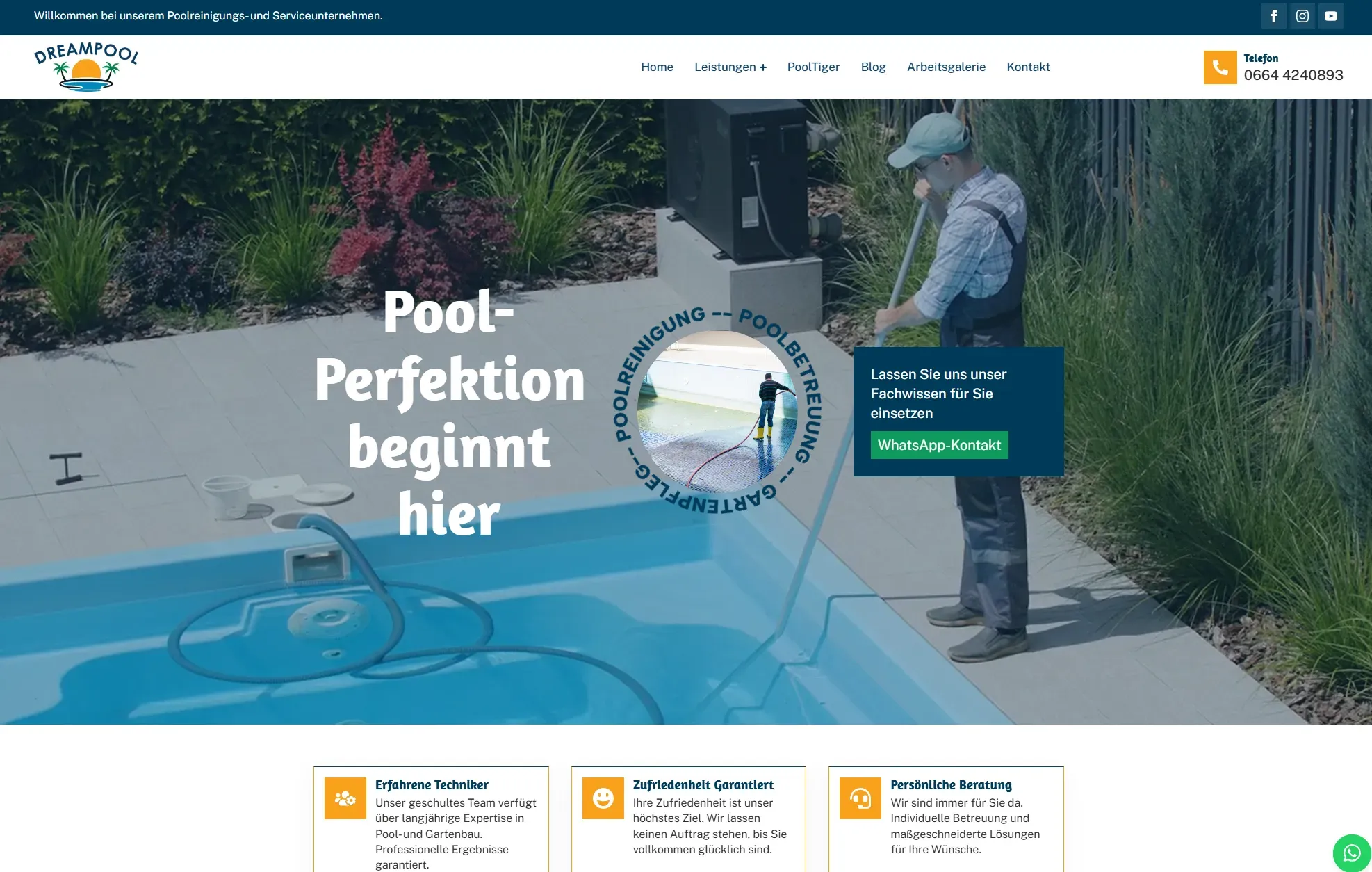 Website von DreamPool
