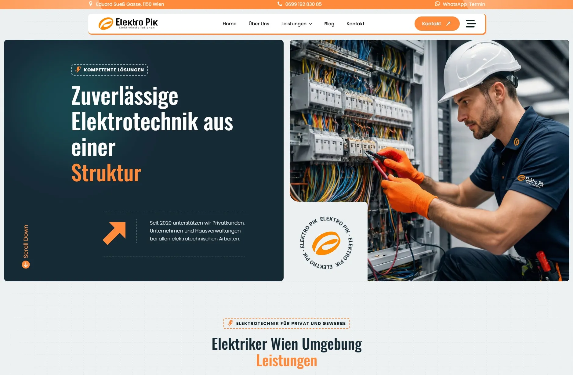 Website von Elektro Pik