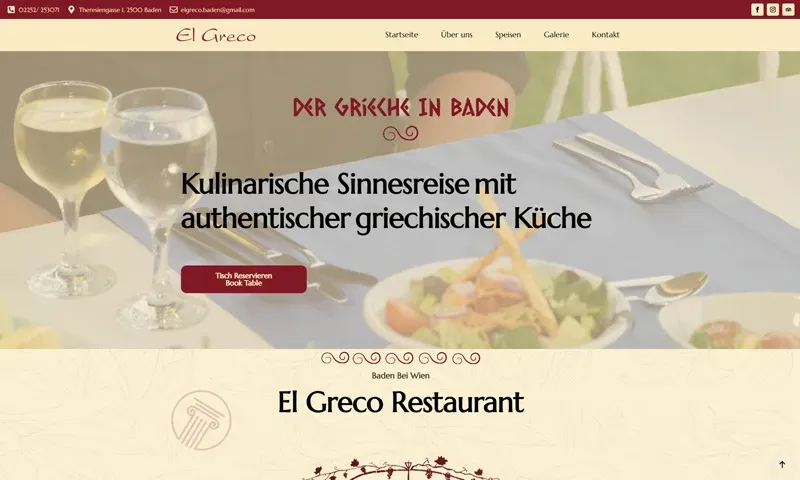 Website von El Greco