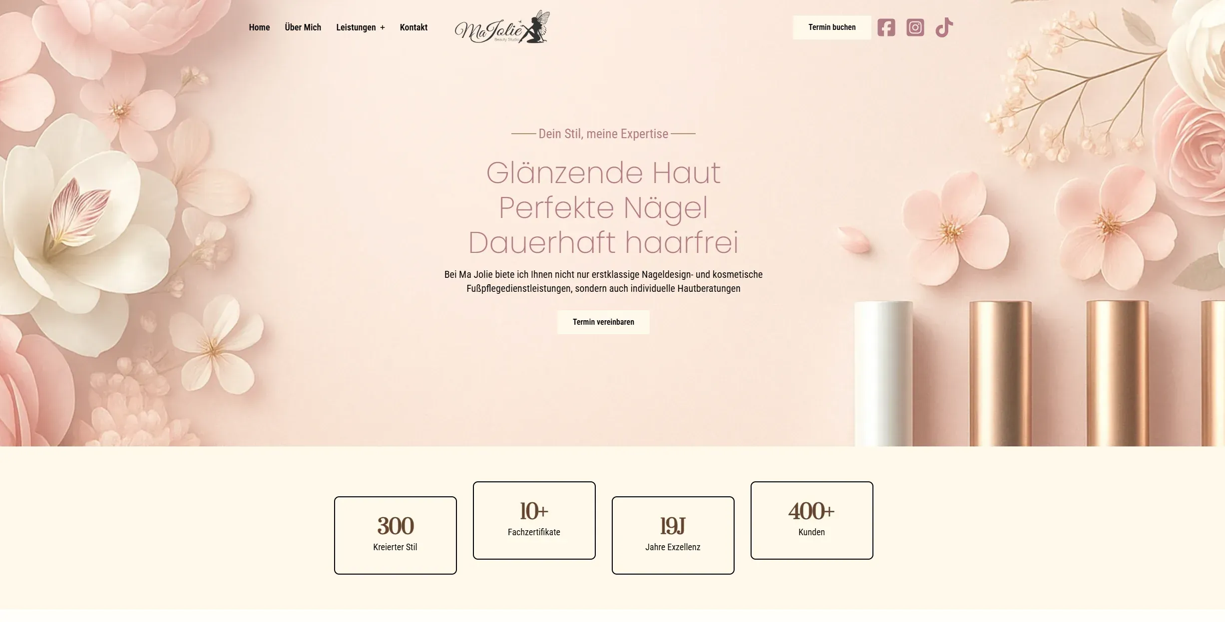 Website von Ma Jolie