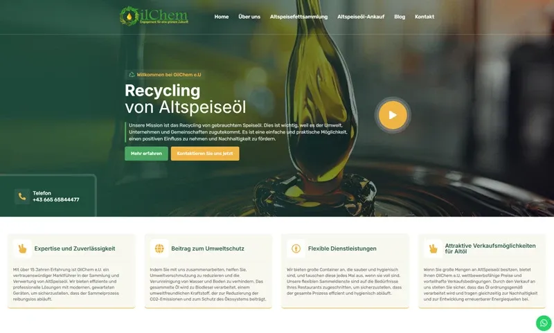 Website von OilChem